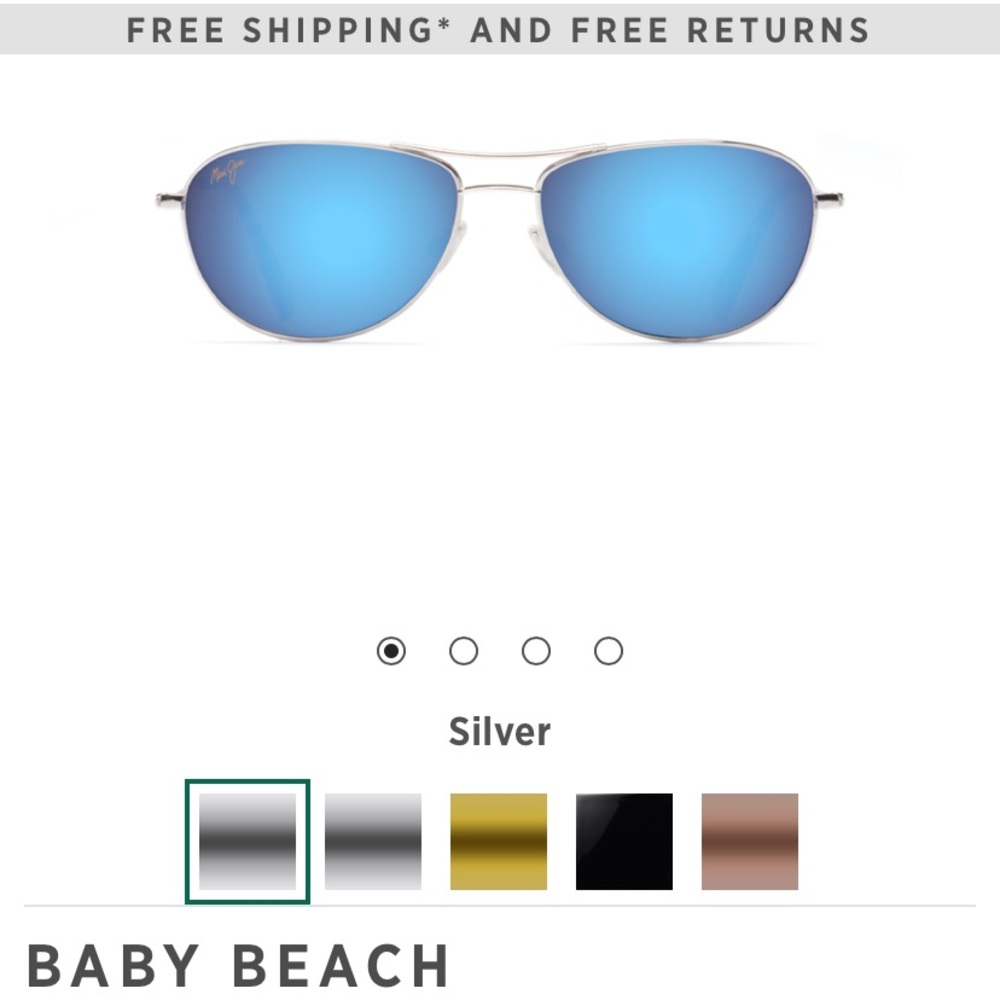 perfect condition maui jim baby beach sunglasses